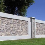 Забор из литого бетона